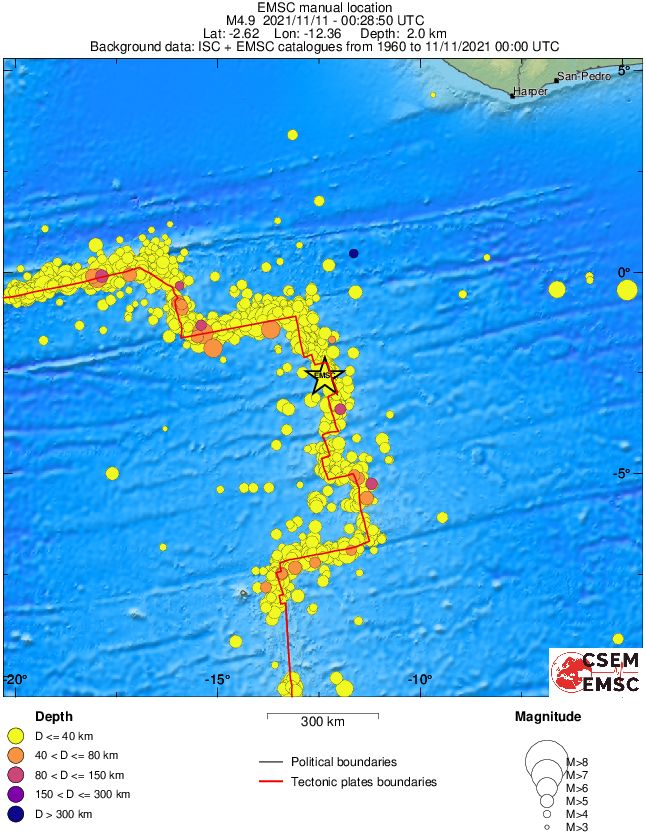 wide historical seismicity