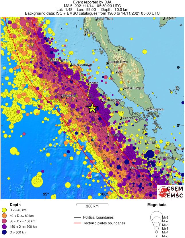 wide historical seismicity