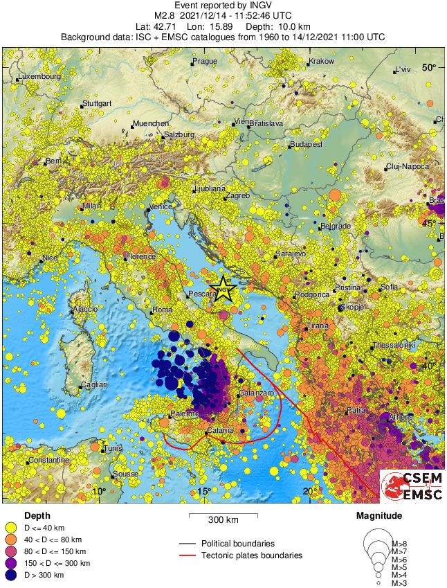 wide historical seismicity