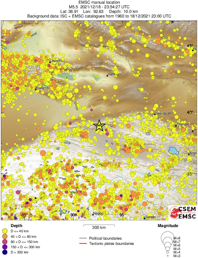 wide historical seismicity