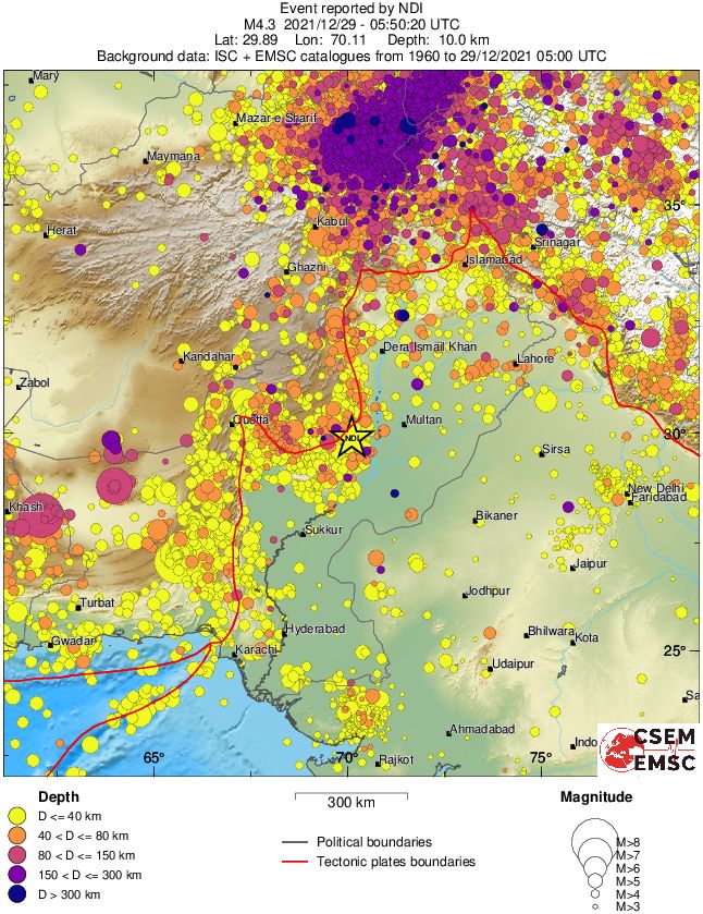 wide historical seismicity