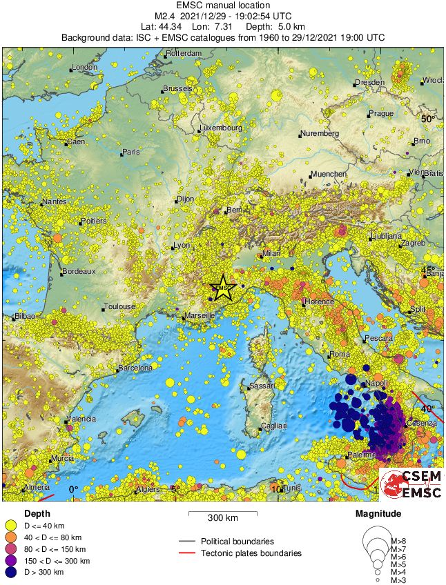wide historical seismicity