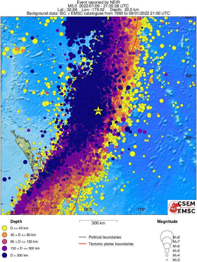 wide historical seismicity