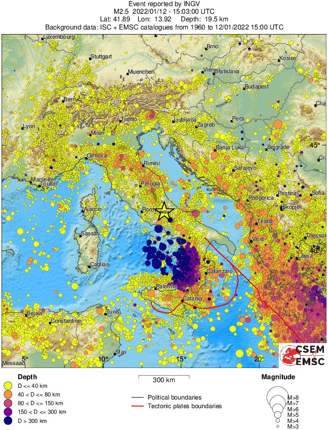 wide historical seismicity