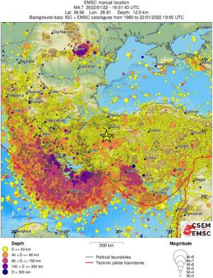 wide historical seismicity