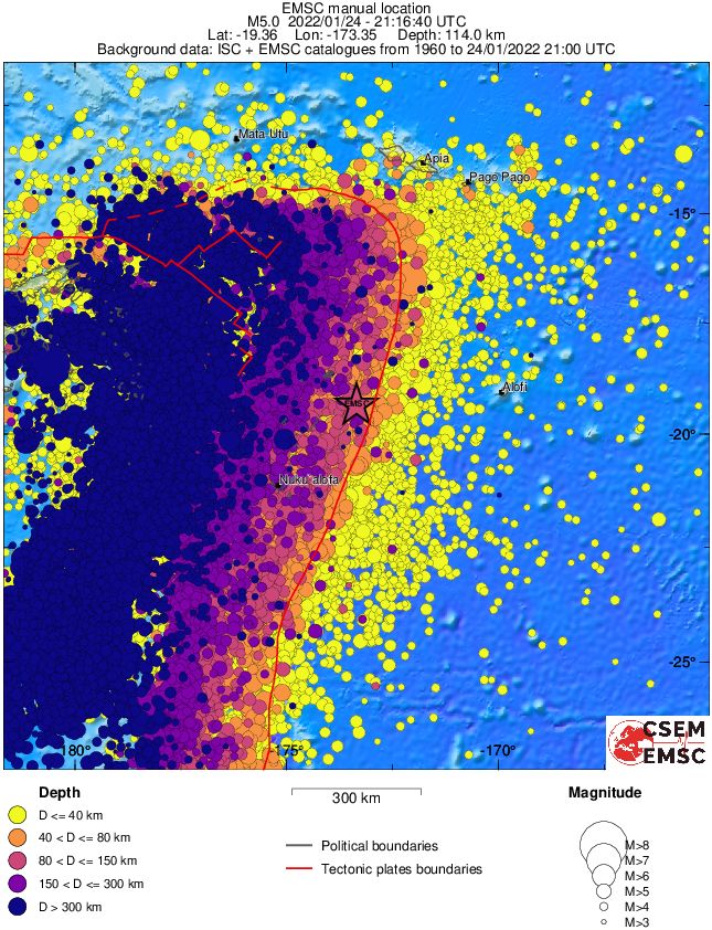 wide historical seismicity