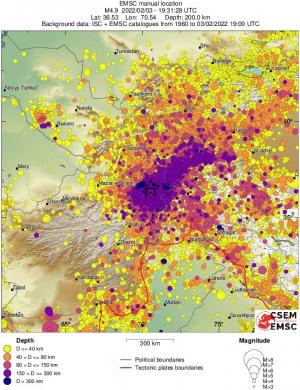 wide historical seismicity