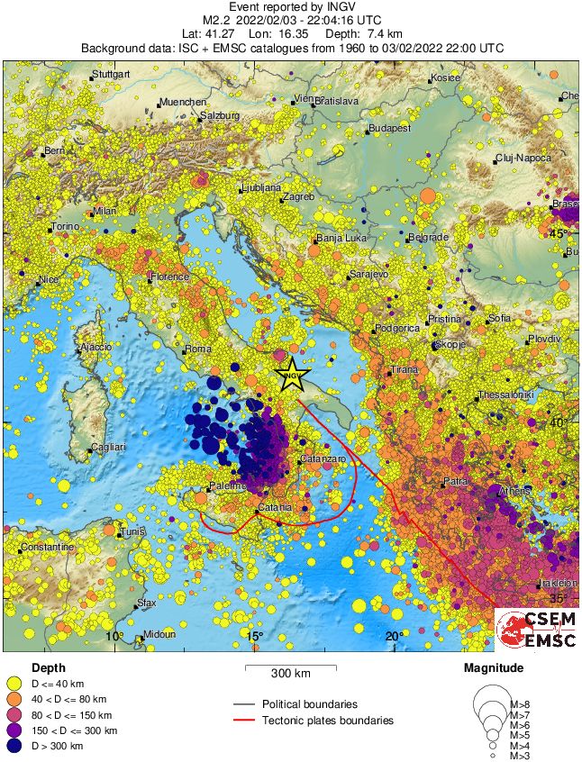 wide historical seismicity