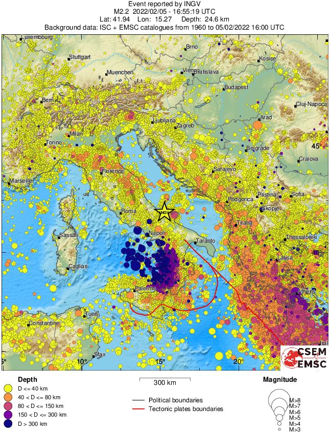 wide historical seismicity