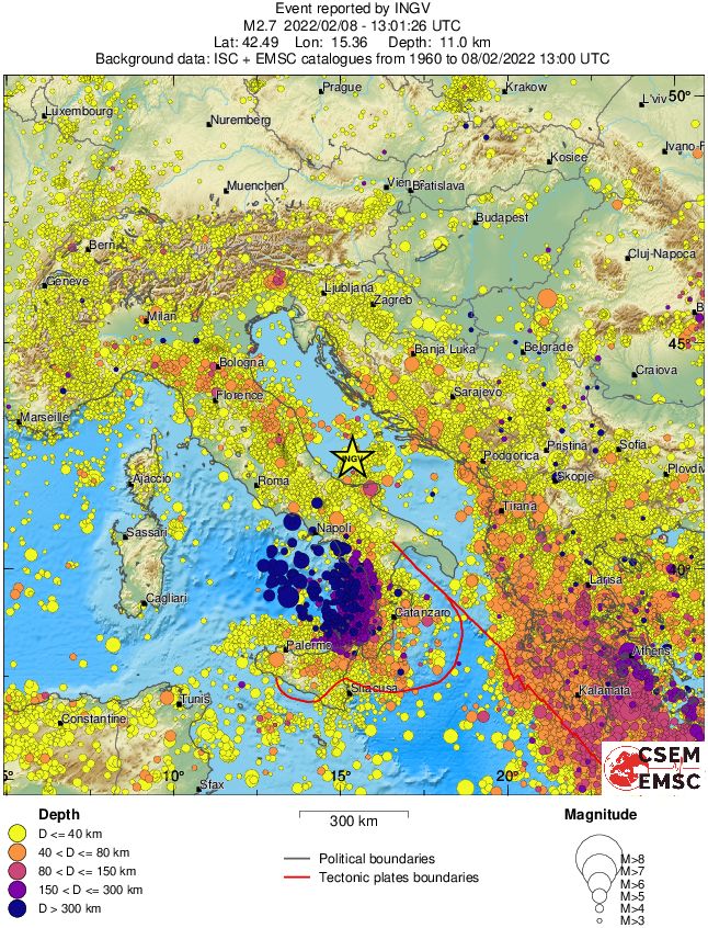 wide historical seismicity