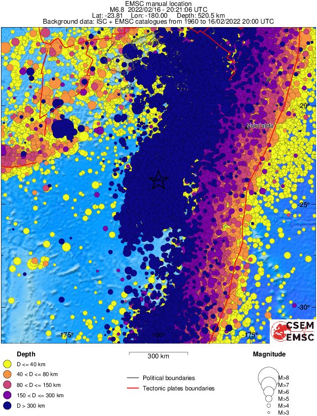 wide historical seismicity