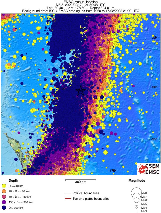 wide historical seismicity