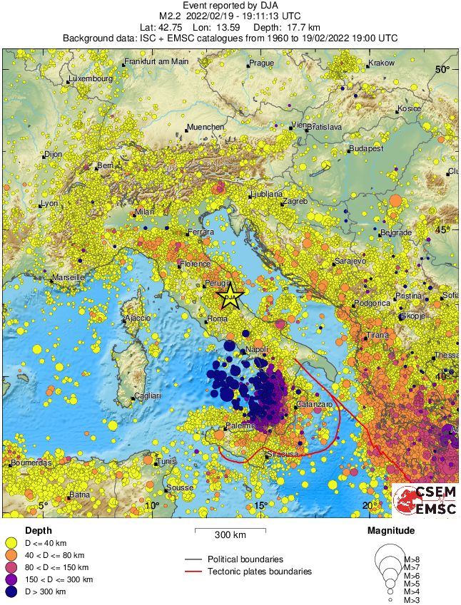 wide historical seismicity