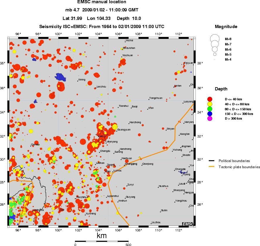 wide historical seismicity