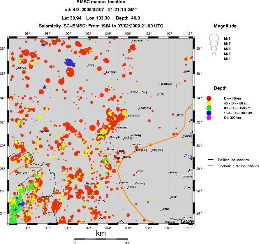 wide historical seismicity
