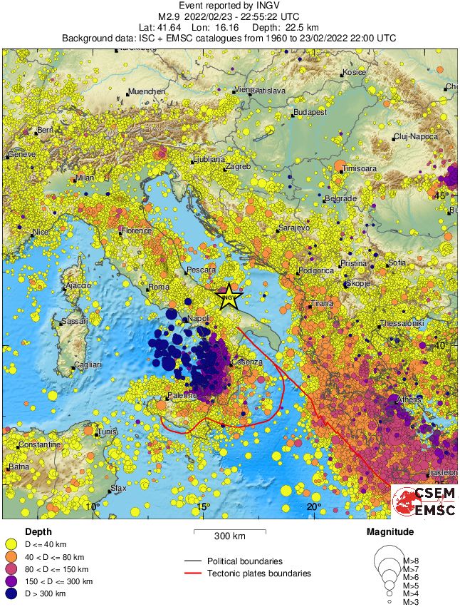 wide historical seismicity