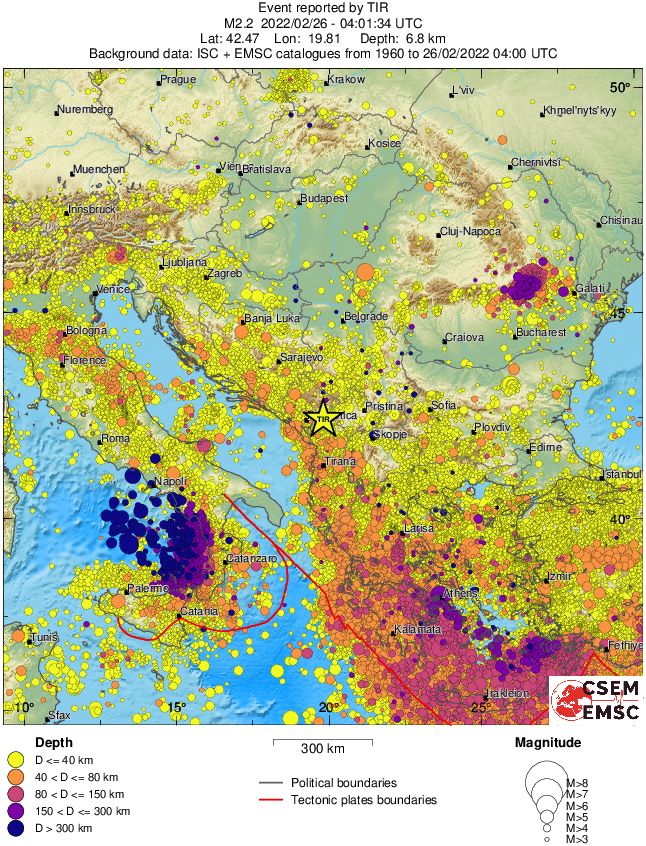 wide historical seismicity