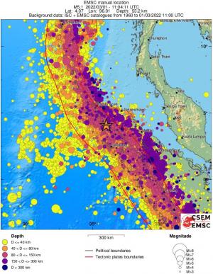 wide historical seismicity