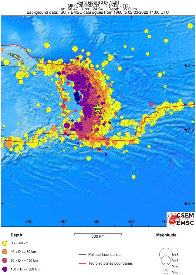 wide historical seismicity