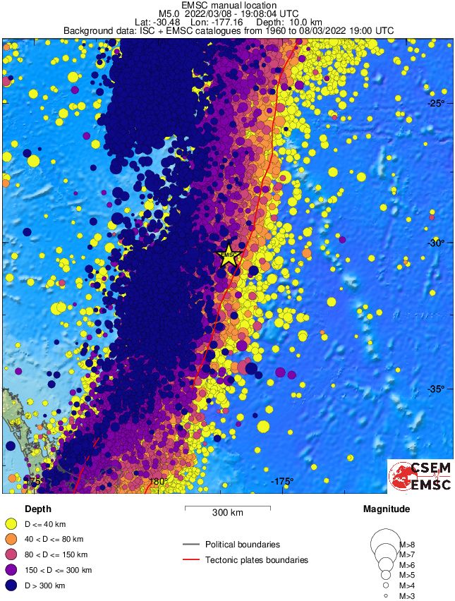 wide historical seismicity