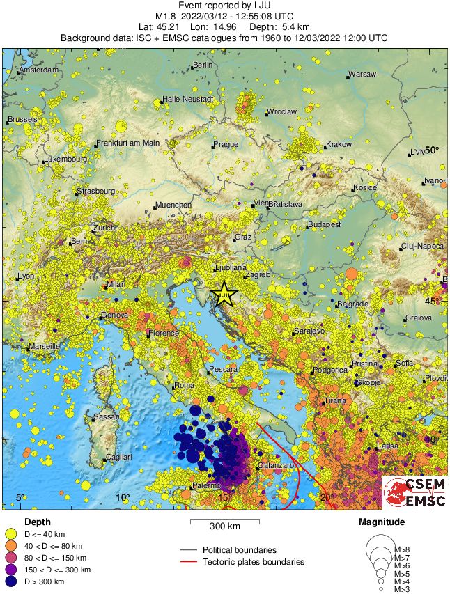 wide historical seismicity