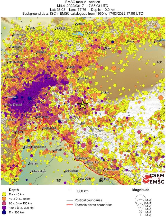 wide historical seismicity