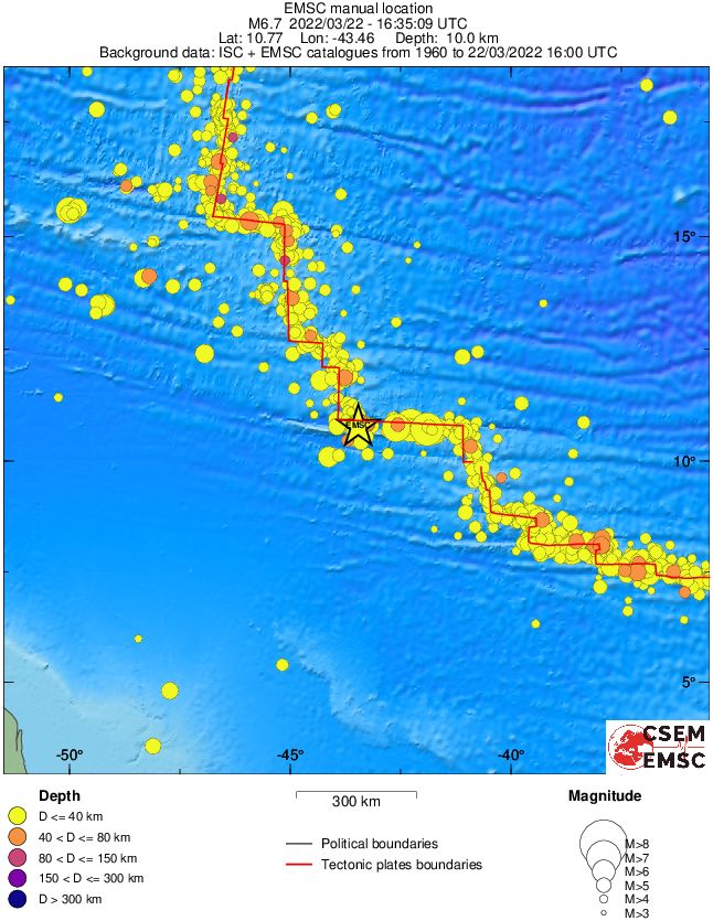 wide historical seismicity
