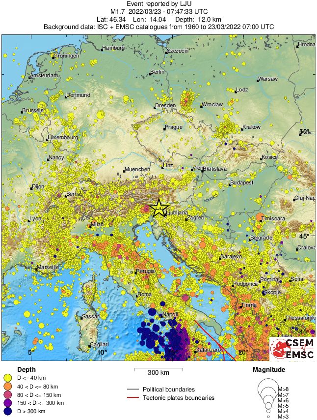 wide historical seismicity
