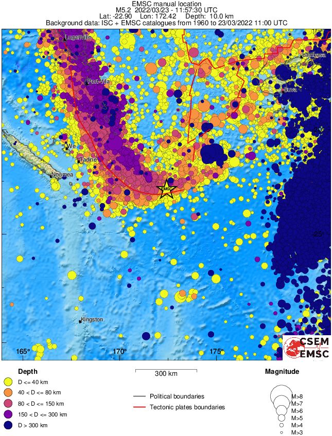 wide historical seismicity