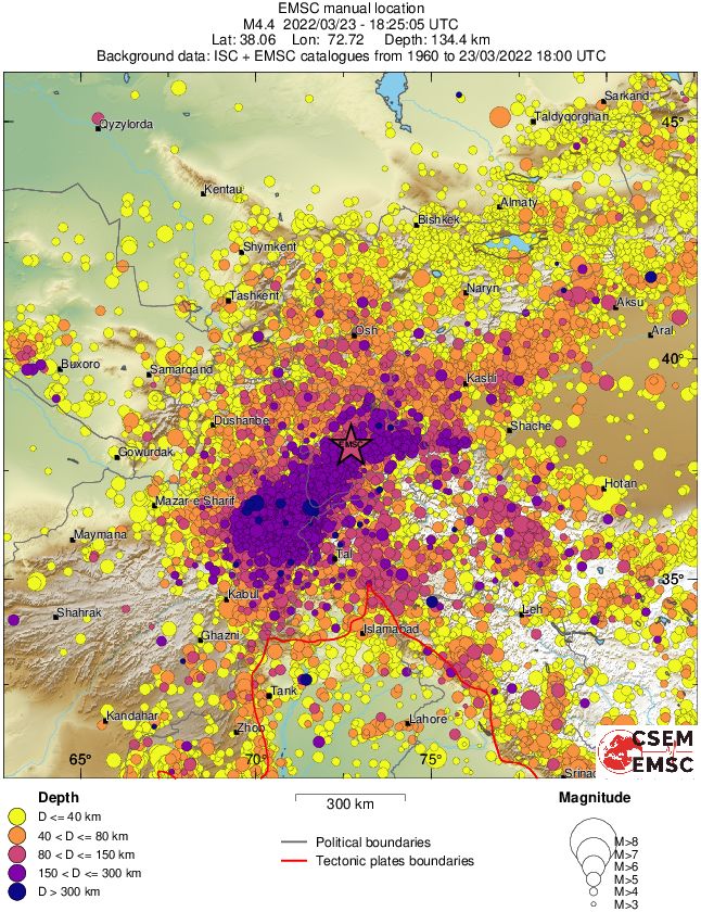 wide historical seismicity