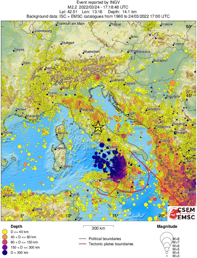 wide historical seismicity