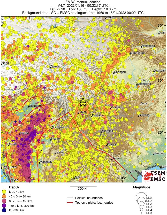 wide historical seismicity