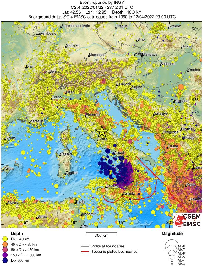wide historical seismicity