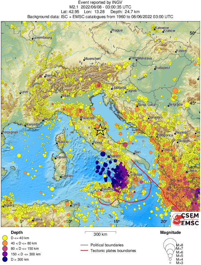 wide historical seismicity