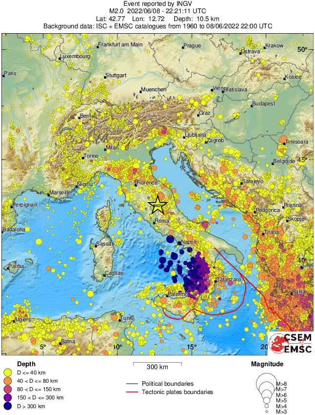 wide historical seismicity