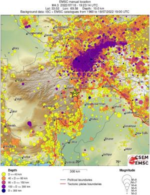 wide historical seismicity
