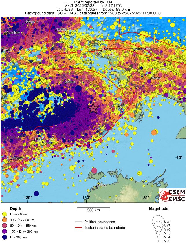 wide historical seismicity