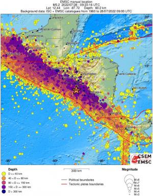 wide historical seismicity