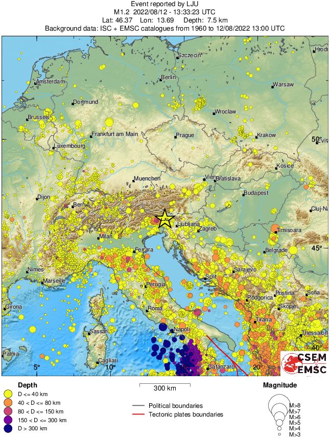 wide historical seismicity