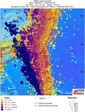 wide historical seismicity