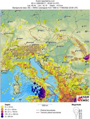wide historical seismicity