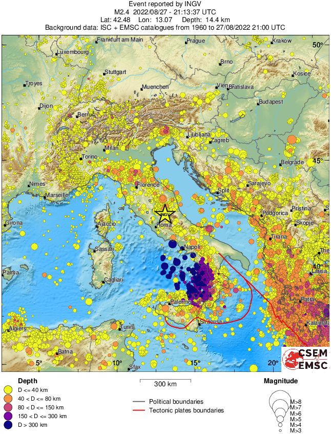 wide historical seismicity