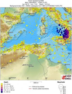 wide historical seismicity