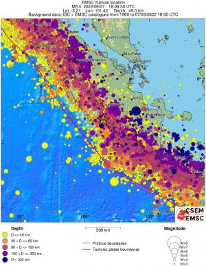 wide historical seismicity
