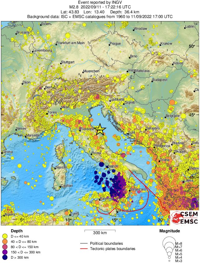 wide historical seismicity