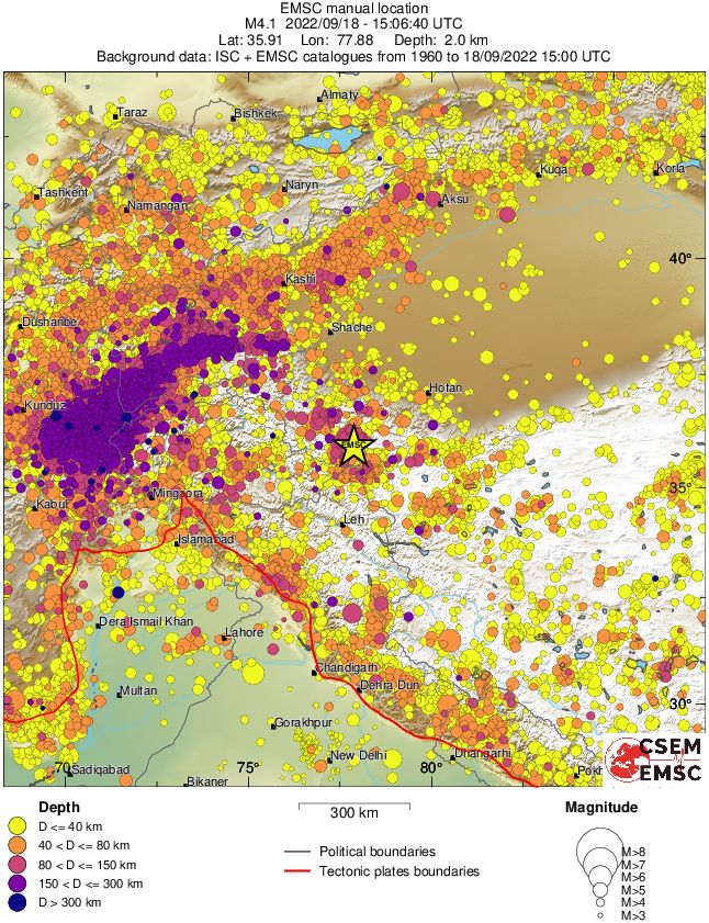 wide historical seismicity