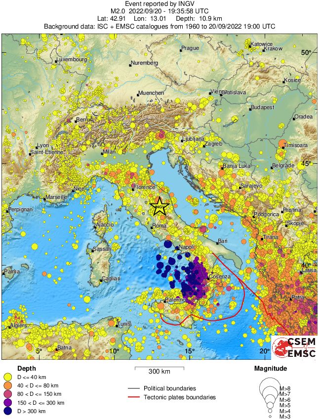 wide historical seismicity