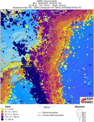 wide historical seismicity