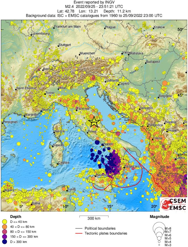 wide historical seismicity