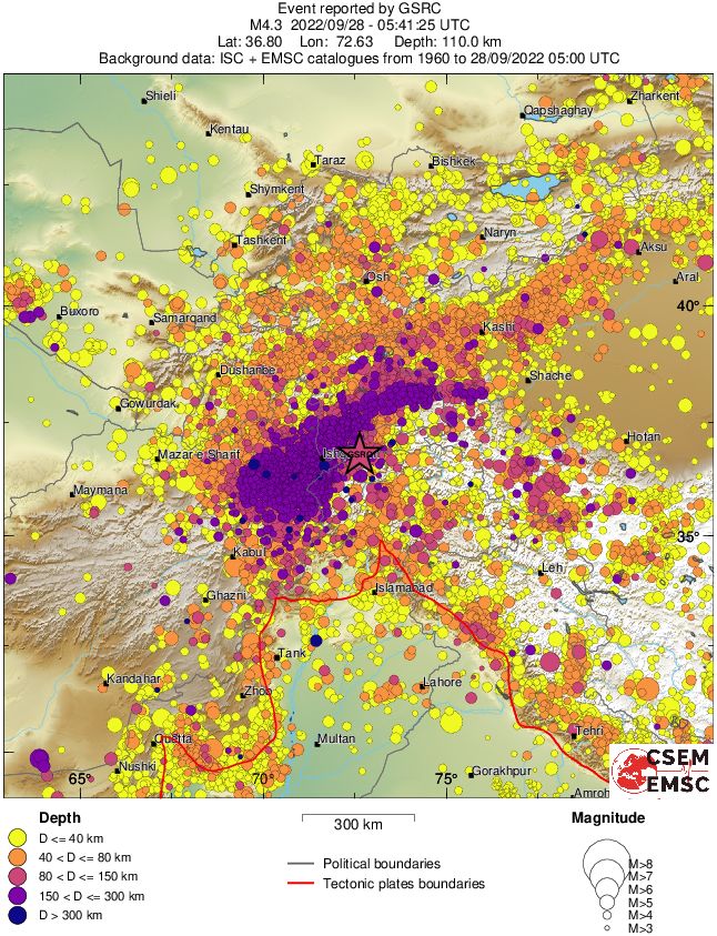 wide historical seismicity